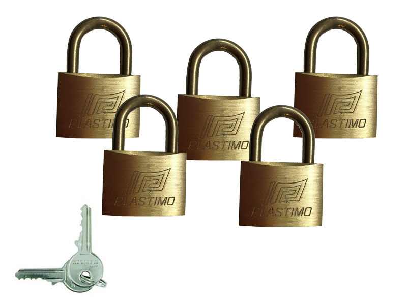 Cadenas en laiton 60 mm avec 3 clés - Luxembourg