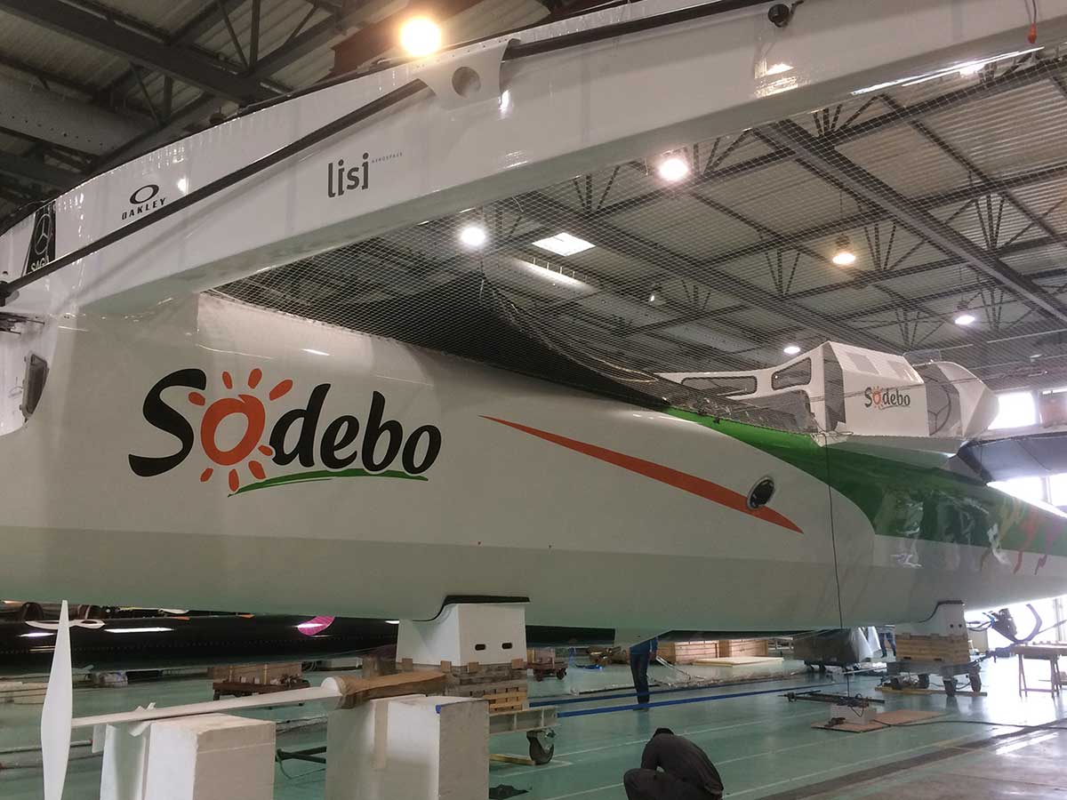 Mise en forme et peinture de l'ultim 3 Sodebo