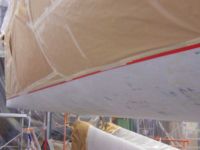 Peinture de la carene Veolia Environnement
