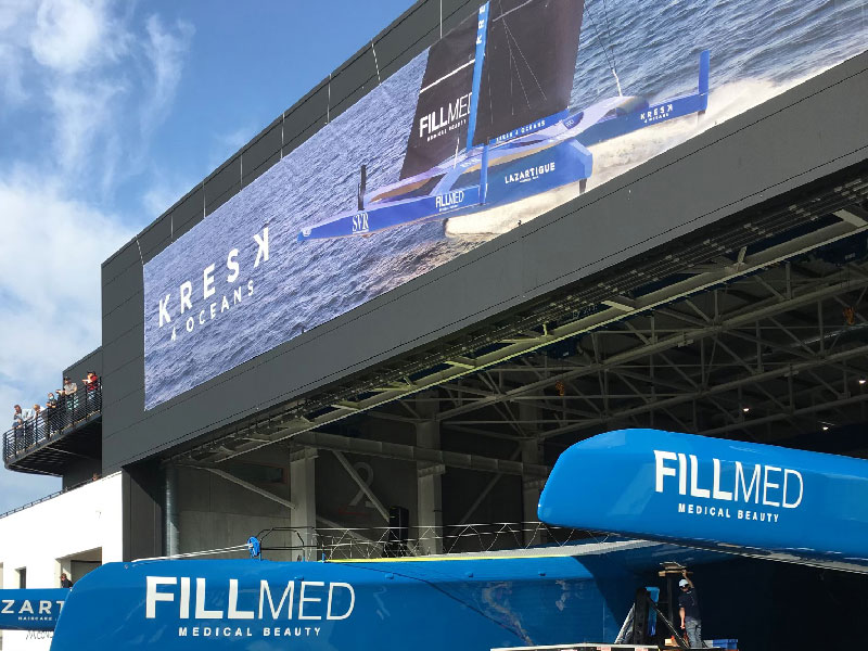 Sortie du trimaran de Francois Gabart