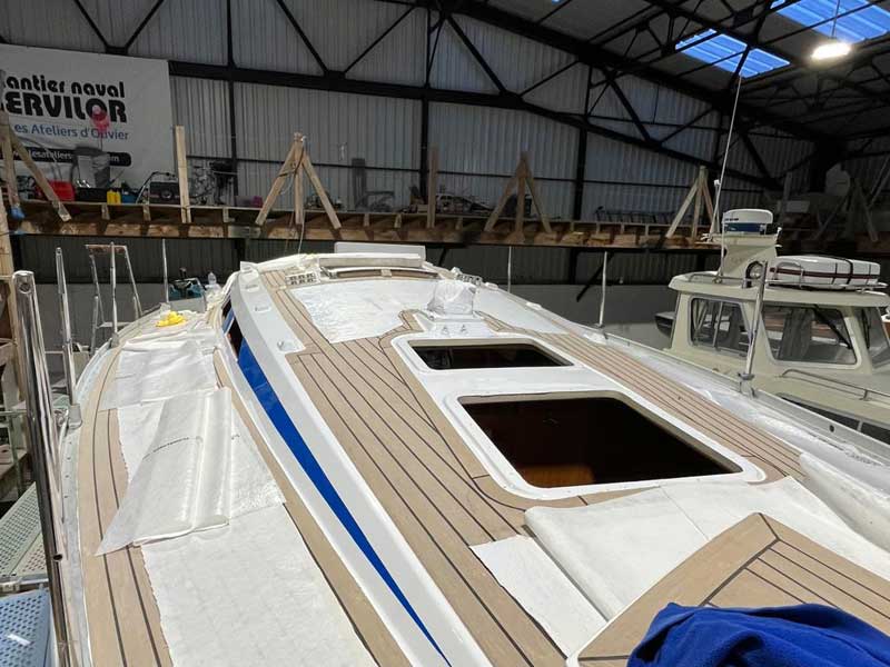 Refit du pont flexiteek