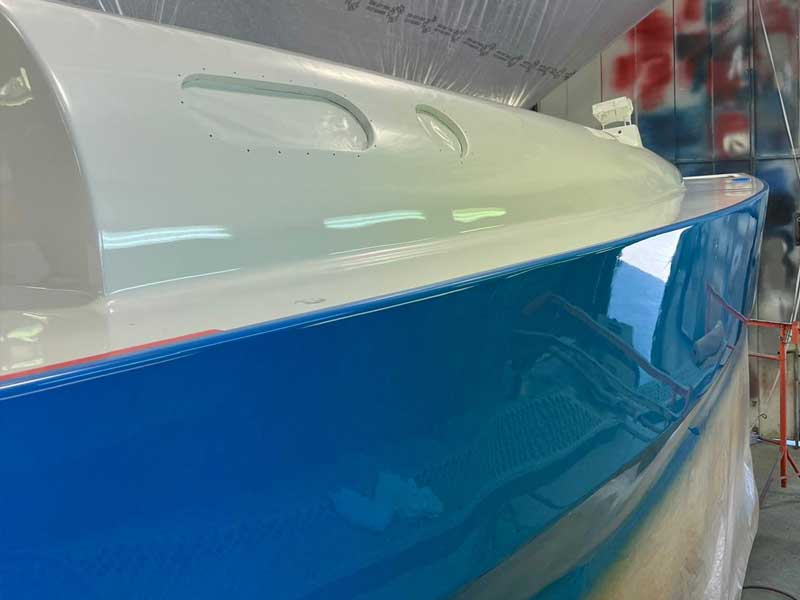 Peinture coque et pont Bepox