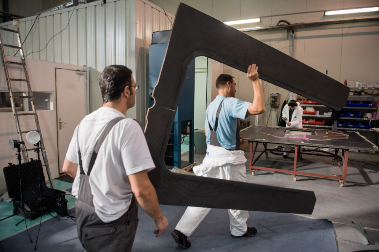 peinture et mise en forme Sodebo chantier Multiplast