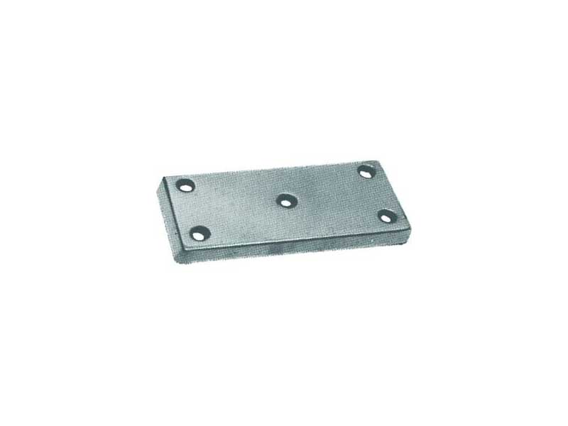 ANODE PLAQUE A VISSER 5 TROUS 800GR 155X65X15