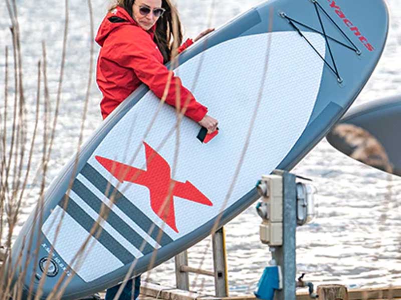 Paddle X-Yachts 10.8X32X6 avec pagaie, pompe et sac